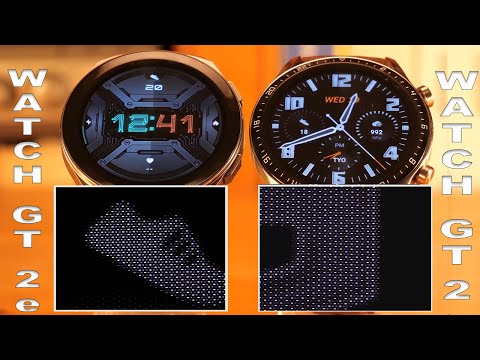 Huawei Watch  GT 2e vs Huawei Watch GT2 - look and microscopic details