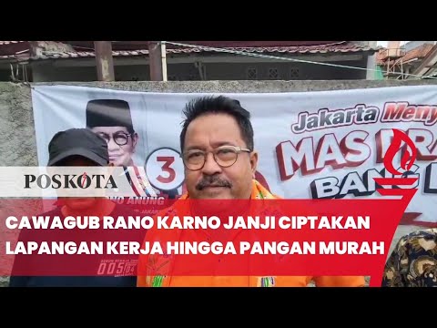 Disambut Antusias Warga Lebak Bulus, Rano Karno Janji Ciptakan Lapangan Kerja Hingga Pangan Murah