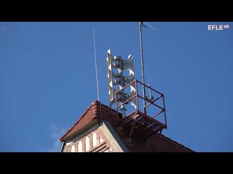 Probealarm der neuen Sirene auf der Feuerwehr Schkeuditz