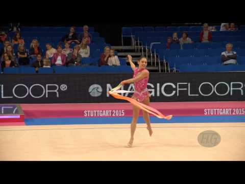 Victoria VEINBERG FILANOVSKY (ISR) 2015 Rhythmic Worlds Stuttgart - Qualifications Ribbon