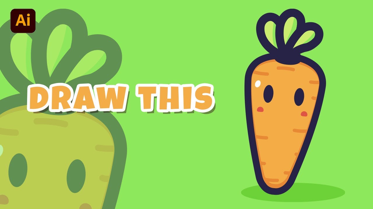carrot Vector Illustration – Adobe Illustrator Tutorial
