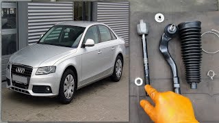 How To Replace Outer And Inner Tie Rods On AUDI A4 B8!