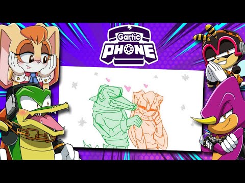 VECTILLA SMOOCHIES?! - Charmy & Chaotix Crew Play Gartic Phone (Ft Vanilla, Vector & Espio)