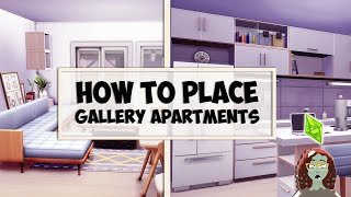 How to place Gallery Apartments! | Sims 4