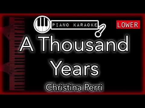 A Thousand Years (LOWER -3) - Christina Perri - Piano Karaoke Instrumental