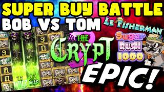 *OMG EPIC* SUPER BUY BATTLE | BOB VS TOM GOING FOR THE BIG WIN