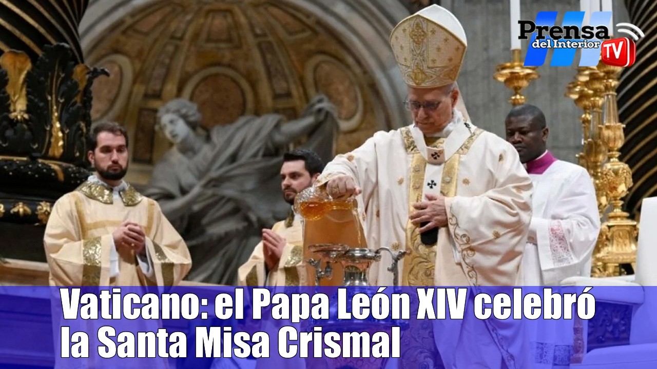 Papa León XIV presidió la Santa Misa Crismal en el Vaticano
