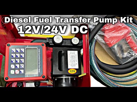 Diesel Fuel Transfer Pump Full Kit With Preset Meter
