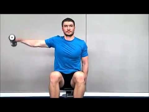 Single Arm Dumbbell Lateral Raise   Seated