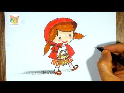 comment dessiner le petit chaperon rouge facile a dessiner