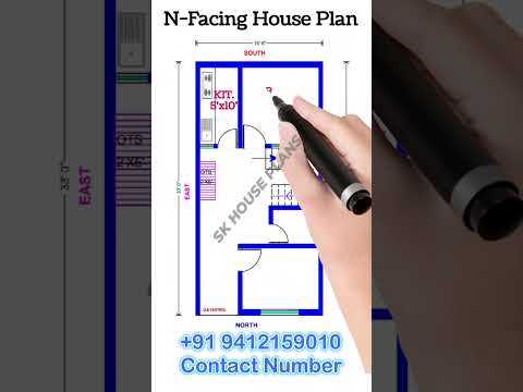 60 Gaj Ka North Facing House Design / Vastu North Facing House Map / House Plan (S NO 2015)