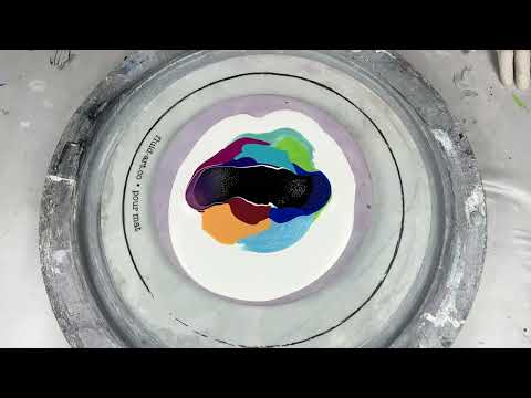 302. Sheleeart Australian Fluid Artist -  Back to Blooming - Rainbow Bloom