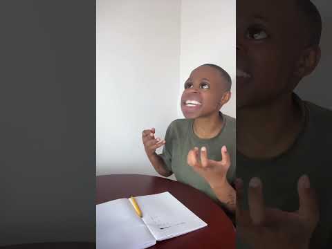 Hlephe doing his homework