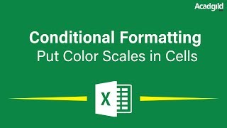 How to Use Color Scale in Excel Cells using Conditional Formatting | Excel Conditional Formatting