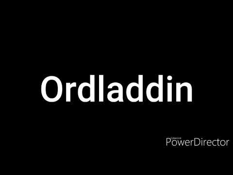 Ordladdin Cast Video