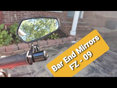 Yamaha FZ-09 Bar end Mirror install and modification (Knock off - CRG Arrow bar end Mirror)