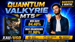 Quantum Valkyrie MT5  Backtest | win rate 84.40% | EA Forex Store