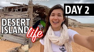 Our Remote Beach Camp on the Desert Island