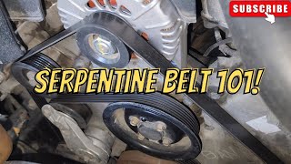 How to Replace your car's Serpentine Belt!