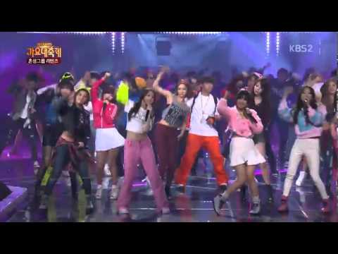 131227 KBS Song Festival   4Minute, B1A4, Secret, TEENTOP, Girl's Day