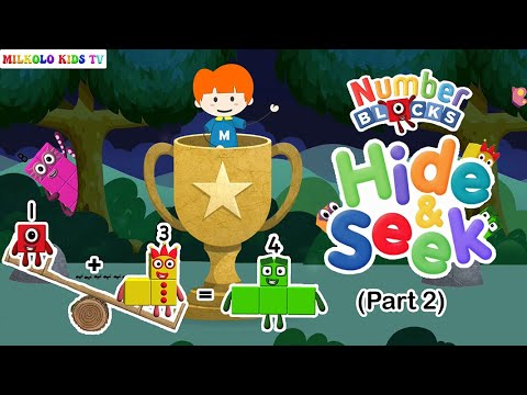 Numberblocks Hide and Seek Game (Part 2) | Adding Numbers | Milkolo Kids TV