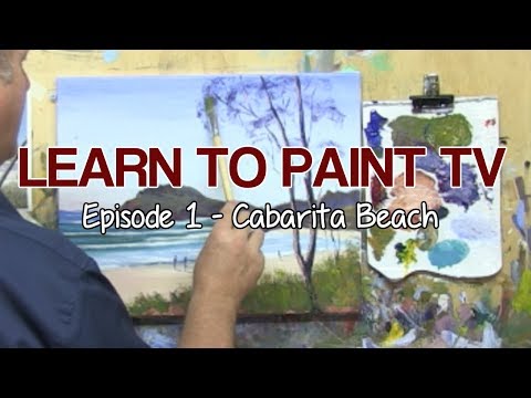 Learn To Paint TV E1 "Cabarita Beach" Acrylic Painting Tutorial For Beginners