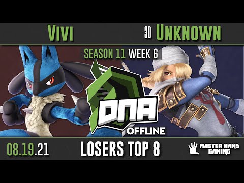 DNA S11:W6 - Vivi (Lucario) vs 3D | Unknown (Sheik) - Losers Top 8