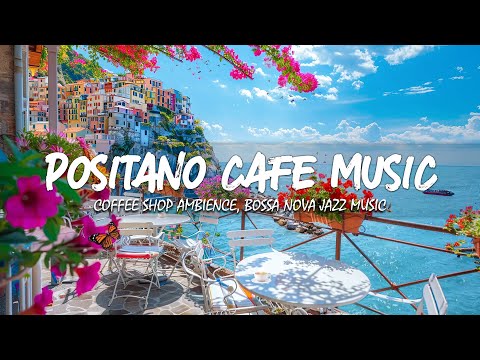 Bossa Nova Bliss🌴 Coastal Cafe Chill with Smooth Jazz Music with Ocean Sounds For Relaxition, Work
