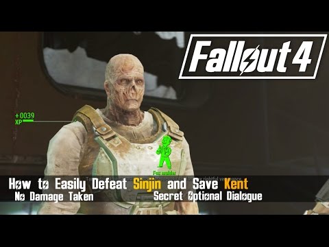 Fallout 4 -  How To Easily Defeat Sinjin and Save Kent Connolly [ Silver Shroud ]