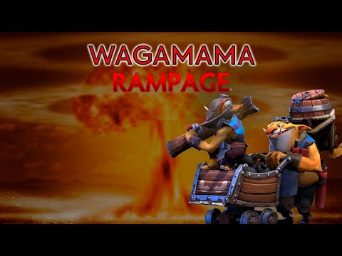 Wagamama rampage on Techies in Dota 2
