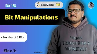 YouTube video 'LeetCode 191: Number of 1 Bits | 4 Easy Python Solutions | Bitwise Tricks | srkcodes'