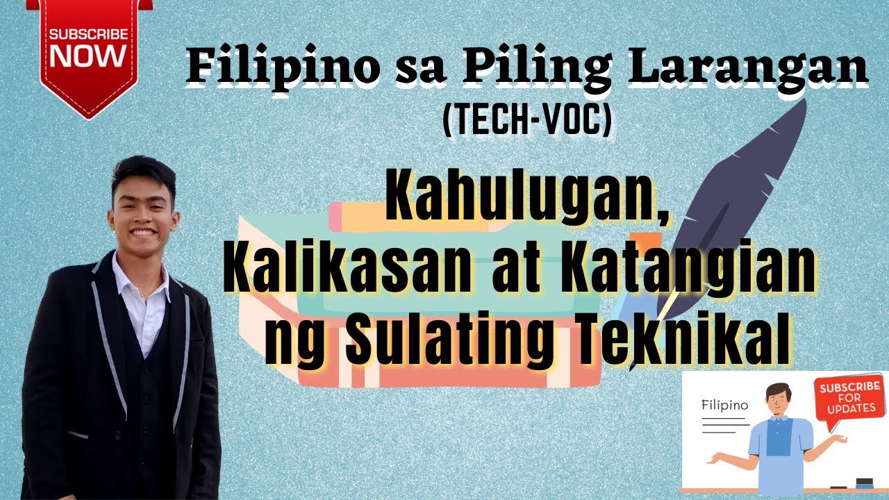 Kahulugan, Kalikasan at Katangian ng Sulating Teknikal | (Tech-Voc)
