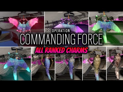 ALL OPERATION COMMANDING FORCE *RANKED CHARMS* IN GAME SHOWCASE!! (RAINBOW SIX SIEGE)