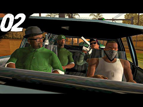 CJs FIRST FIRST DRIVE BY - Grand Theft Auto San Andreas - Part 2