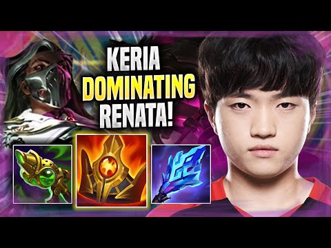KERIA DOMINATING NEW CHAMPION RENATA! - T1 Keria Plays Renata SUPPORT vs Blitzcrank! | Season 2022