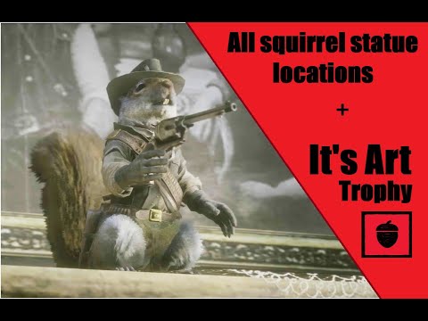[4K] RDR2 all statue locations with It's art trophy