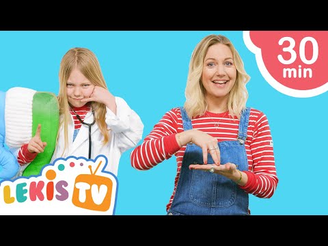 Fem Små Apor Hoppade i Sängen | Barnsånger Med Vanja