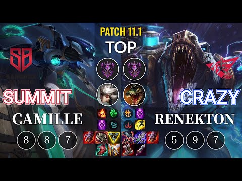 SB Summit Camille vs RW Crazy Renekton Top - KR Patch 11.1