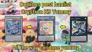 Yu-Gi-Oh! Yummy K9 Crystron combos post banlist budget Decklist #tcg