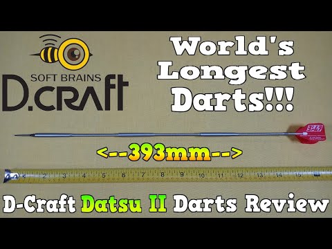 World's Longest Darts!! D.Craft Datsu II Darts Review - 180?