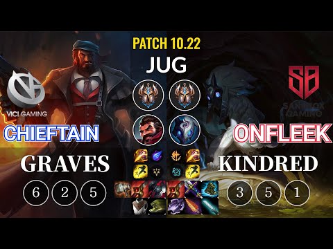 VG Chieftain Graves vs SB OnFleek Kindred Jungle - KR Patch 10.22