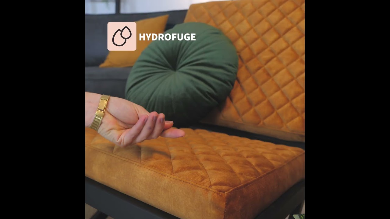 Fauteuil design en velours Madrid anthracite