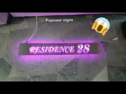 Customized LED Light Door Plate