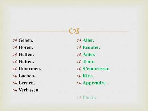 100 verbes que tout débutant allemand doit connaître.
