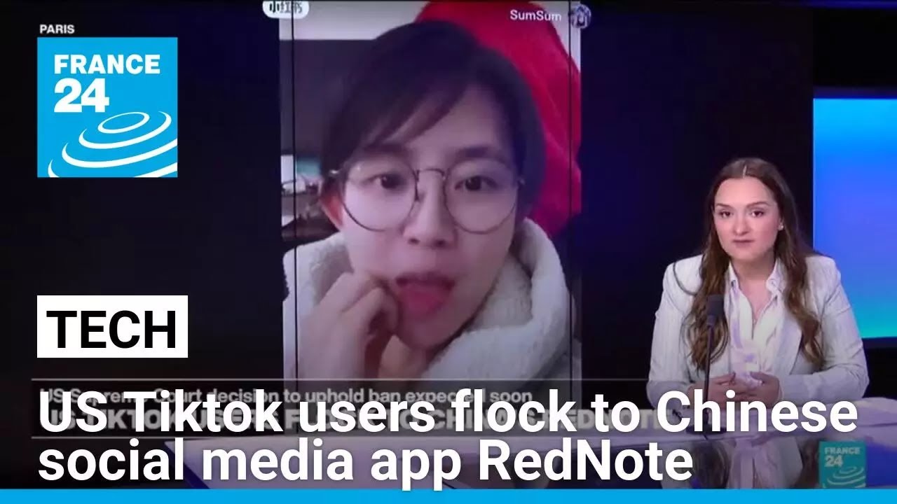 Tech: US Tiktok users flock to Chinese social media app RedNote • FRANCE 24 English
