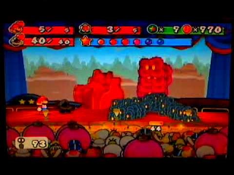 Paper Mario and the Thousand-Year Door: Advanced Badge Mario vs. Smorg