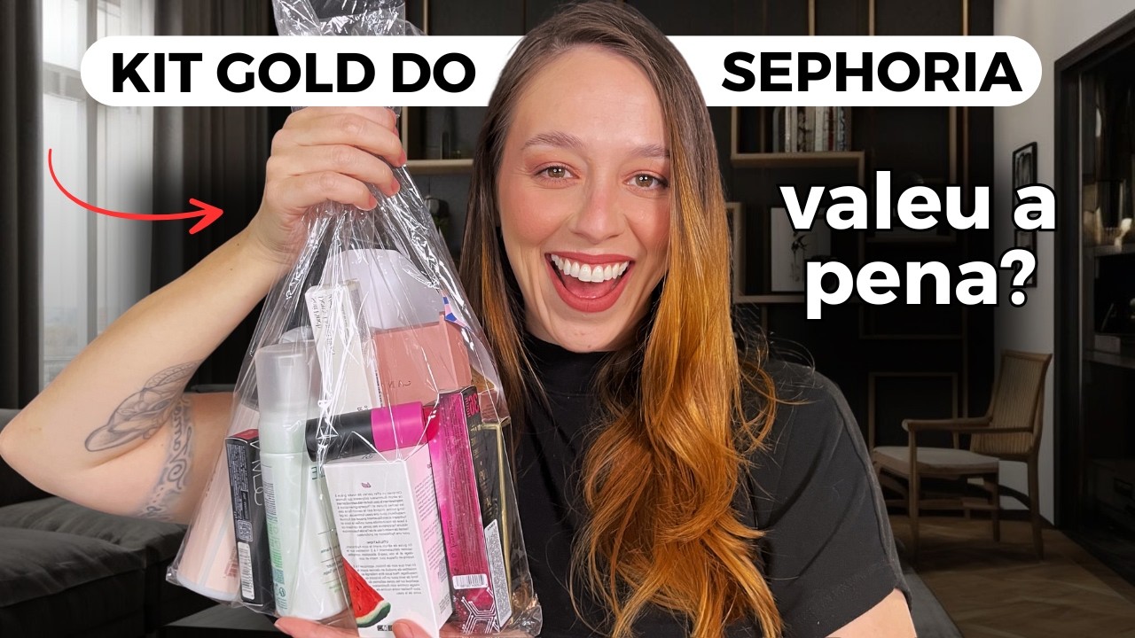 TUDO QUE GANHEI NO SEPHORIA: Minhas primeiras impressões dos produtos do KIT GOLD | Lita Mello
