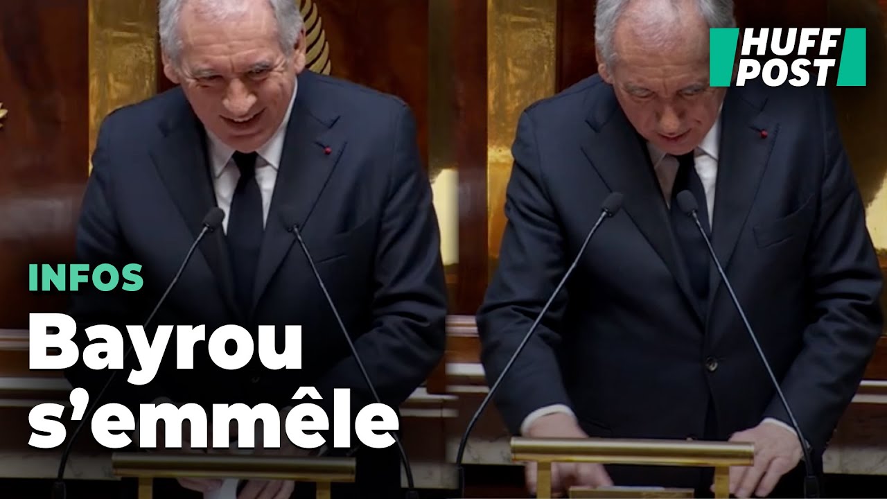 Bayrou se perd (dans ses pages) à la tribune de l’Assemblée en plein discours de politique générale