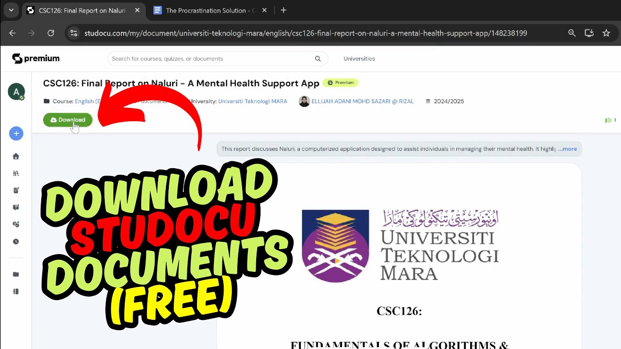 How to DOWNLOAD Studocu Documents for Free
