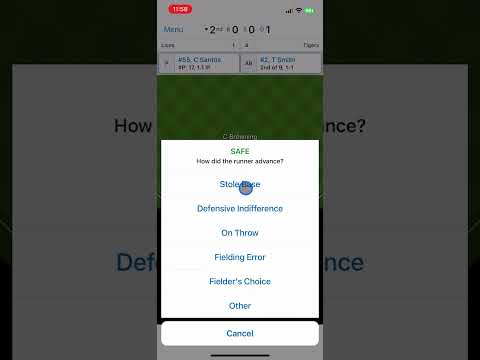 GameChanger - double plays, fielder's choice, dropped 3rd, etc. - YouTube